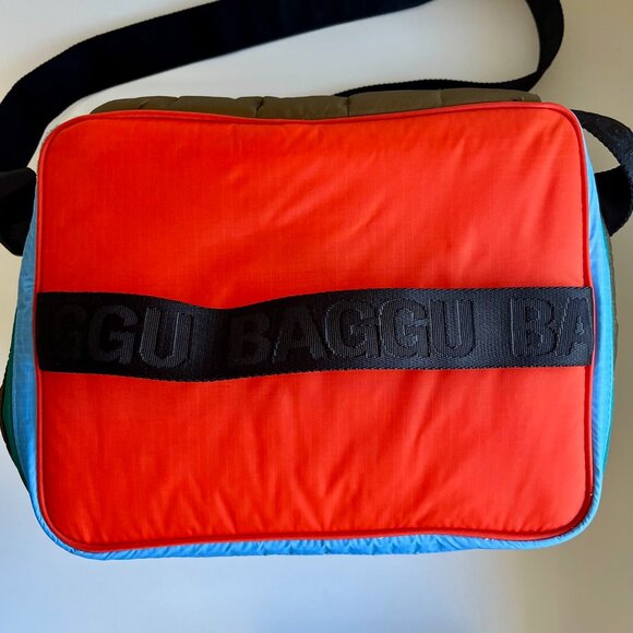 Rare Retired Large BAGGU Puffy Cooler in Tamarind Mix with Shoulder Strap - Picture 8 of 11